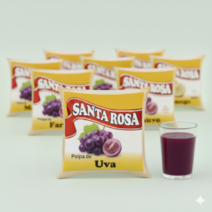 Kit Atacado – Polpa de Uva 100g | 5 Pacotes